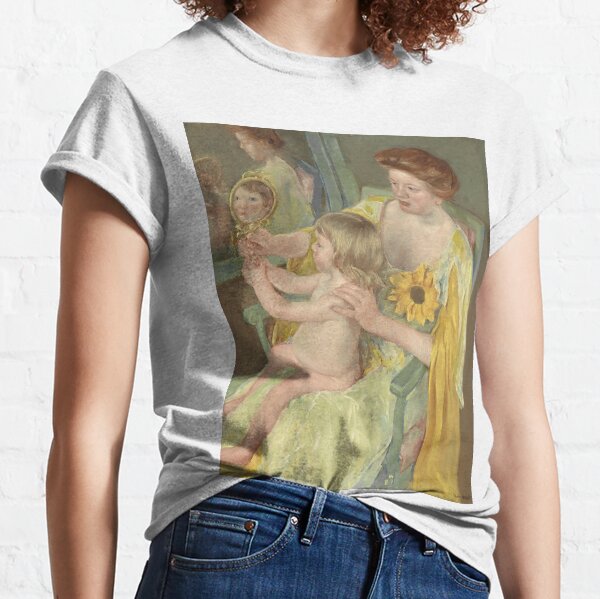 Mary Cassatt. Woman with a Sunflower, 1905. Classic T-Shirt