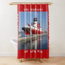 343 ~ FDNY’s New Fireboat on Route to New York Shower Curtain