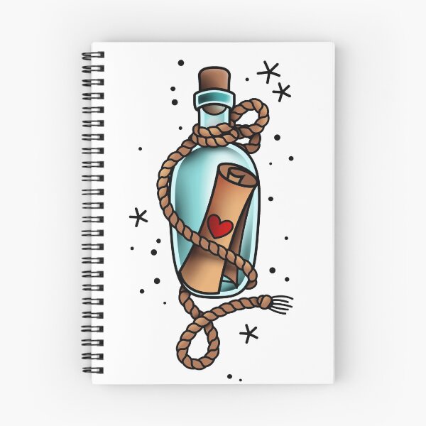 Item preview, Traditional old school tattoo bottle designed and sold by Adamova.
