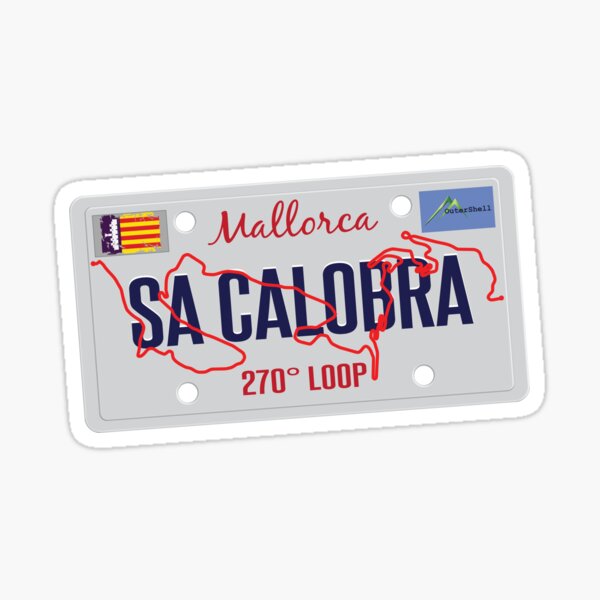 Item preview, Sa Calobra Mallorca Cyclist Motorcycle Licence Plate Sticker & T-Shirt designed and sold by OuterShellUK.