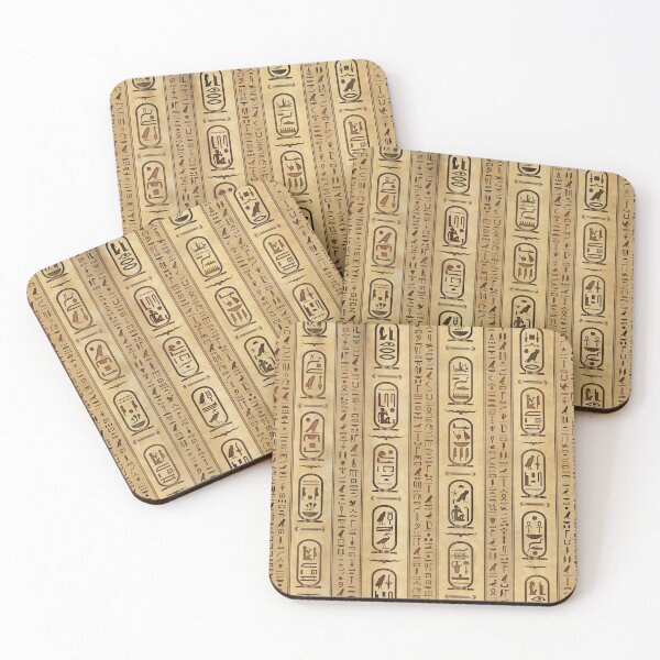Item preview, Egyptian hieroglyphs Vintage Texture designed and sold by k9printart.