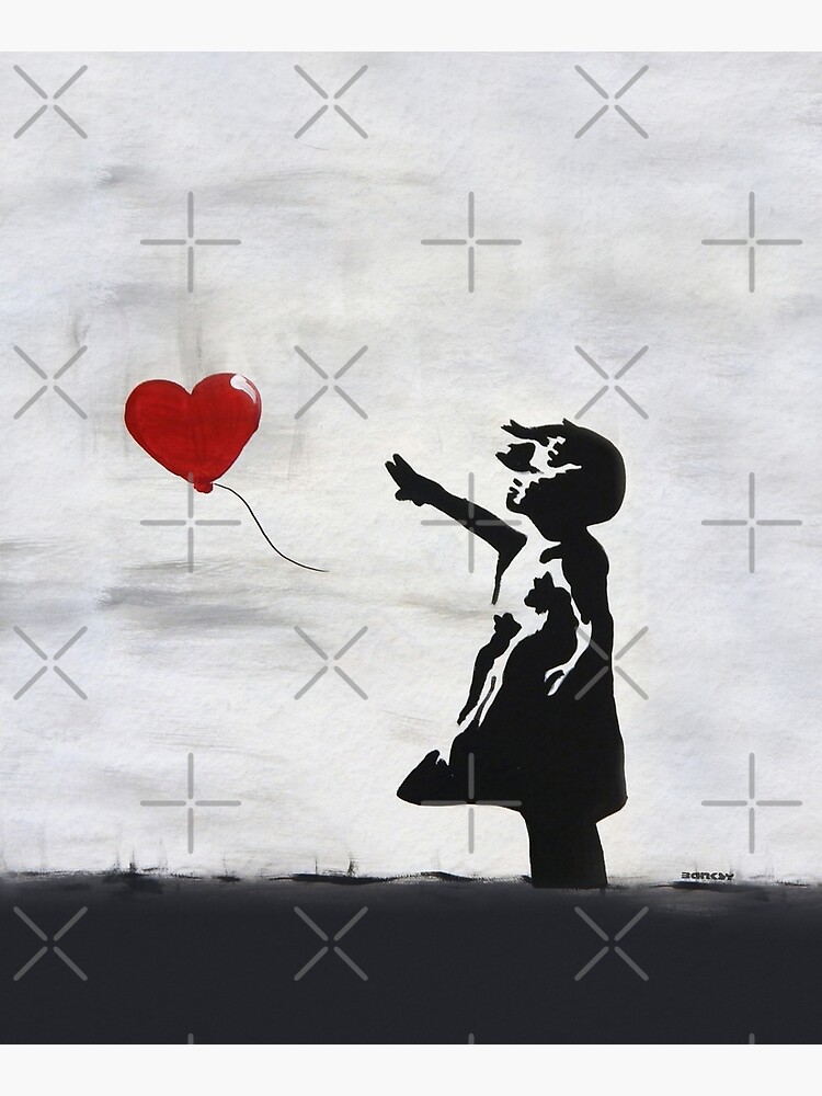 Banksy Graffiti Street Art Impression sur Toile Child Graffiti