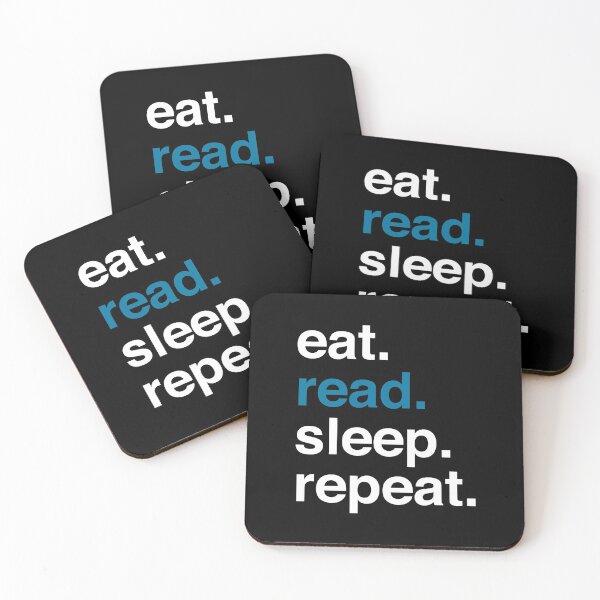 Item preview, Eat. Read. Sleep. Repeat - in Blue II designed and sold by Katherine Ann.