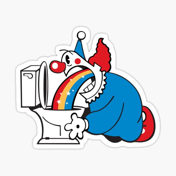 Puking Rainbows Stickers Redbubble - dinosaur barfing rainbows roblox dinosaur meme on meme