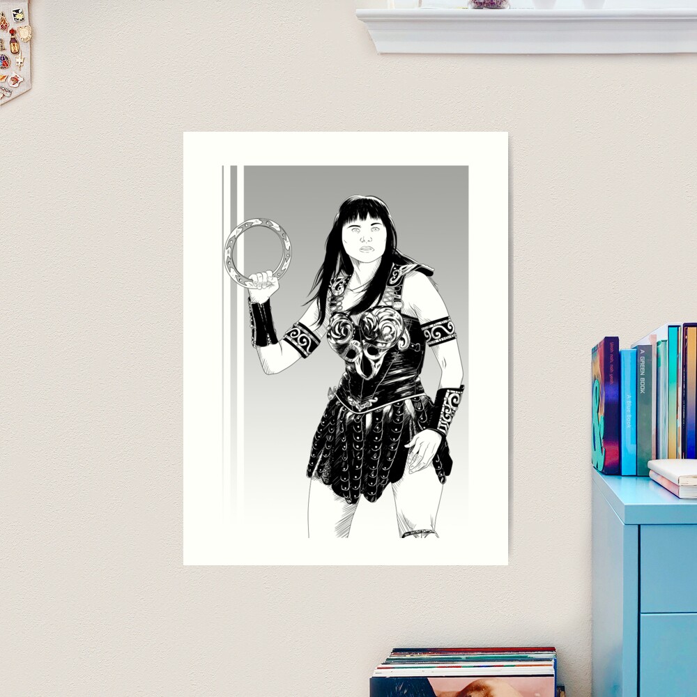 Princess Warrior Print on Paper selling or Canvas by ShenShen210