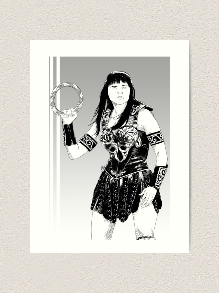 Princess Warrior Print on Paper selling or Canvas by ShenShen210