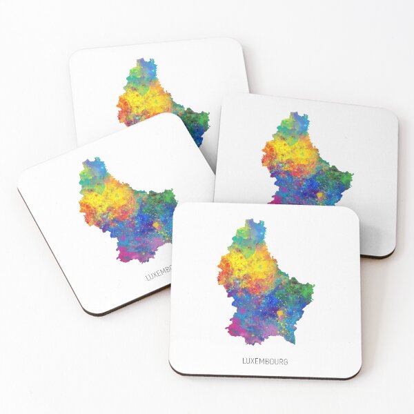 Item preview, Luxembourg Watercolor Map designed and sold by ArtPrints.