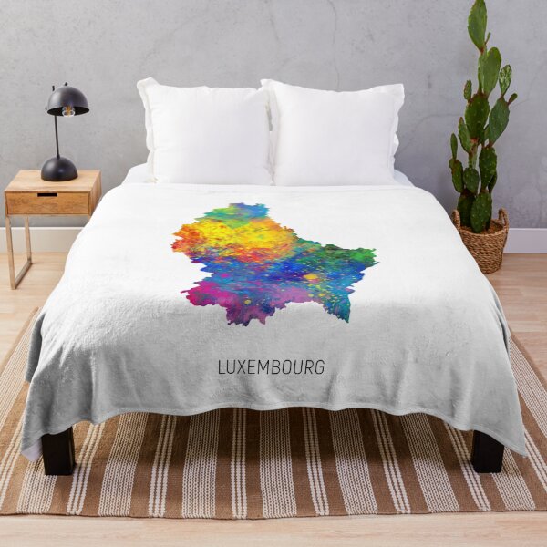 Item preview, Luxembourg Watercolor Map designed and sold by ArtPrints.