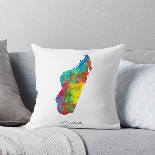 Item preview, Madagascar Watercolor Map designed and sold by ArtPrints.