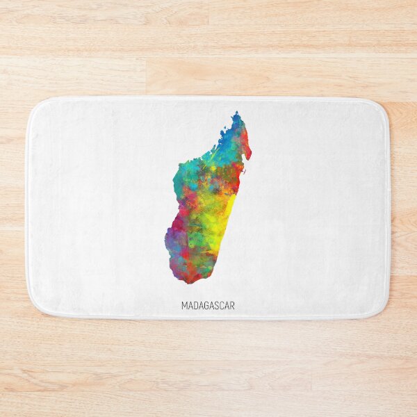 Item preview, Madagascar Watercolor Map designed and sold by ArtPrints.