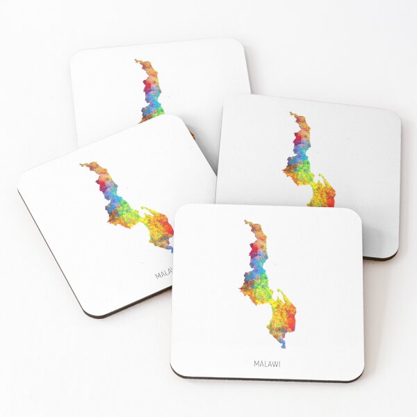 Item preview, Malawi Watercolor Map designed and sold by ArtPrints.