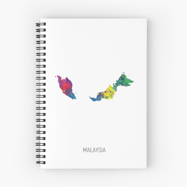 Item preview, Malaysia Watercolor Map designed and sold by ArtPrints.