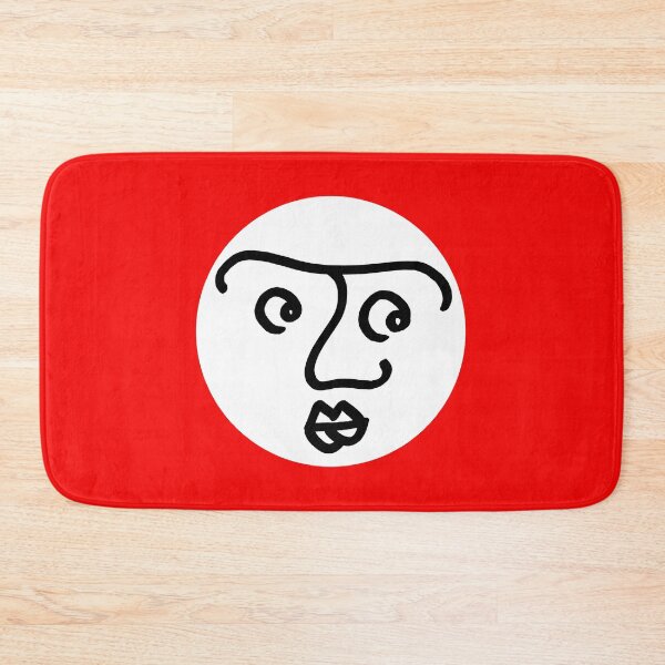 Item preview, Wondering Face in the Circle on Red Board designed and sold by Istvan Ocztos.