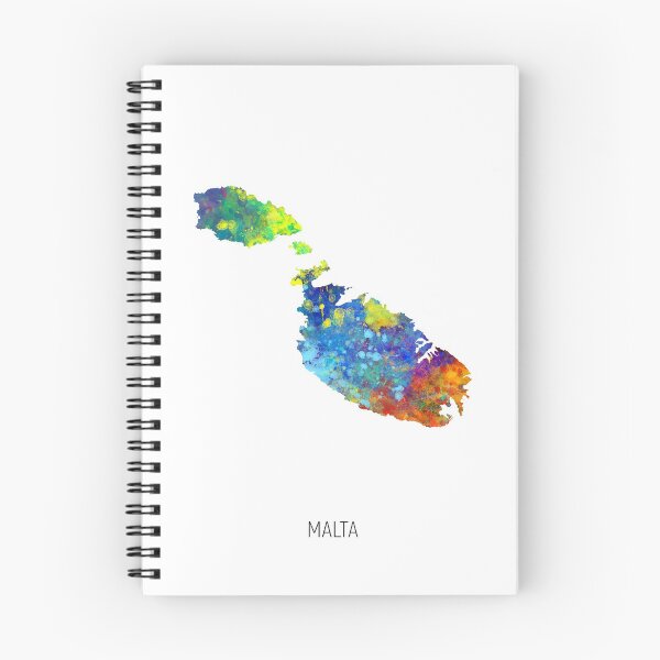 Item preview, Malta Watercolor Map designed and sold by ArtPrints.
