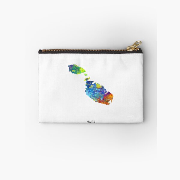 Aperçu de l'œuvre Malta Watercolor Map créée et vendue par ArtPrints.