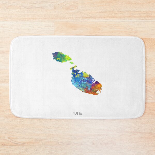Item preview, Malta Watercolor Map designed and sold by ArtPrints.