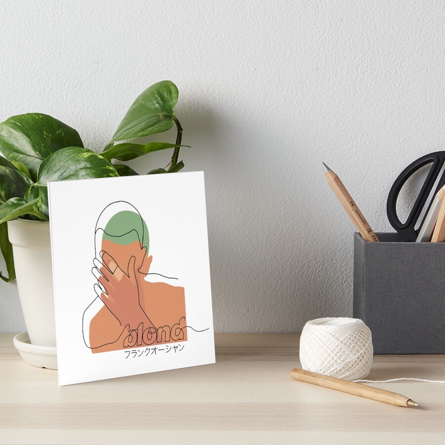 Minimalistic Frank Ocean Blond Art Board Print