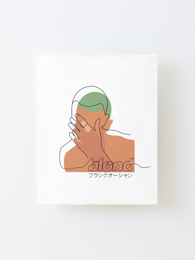 Alternate view of Minimalistic Frank Ocean Blond Mounted Print