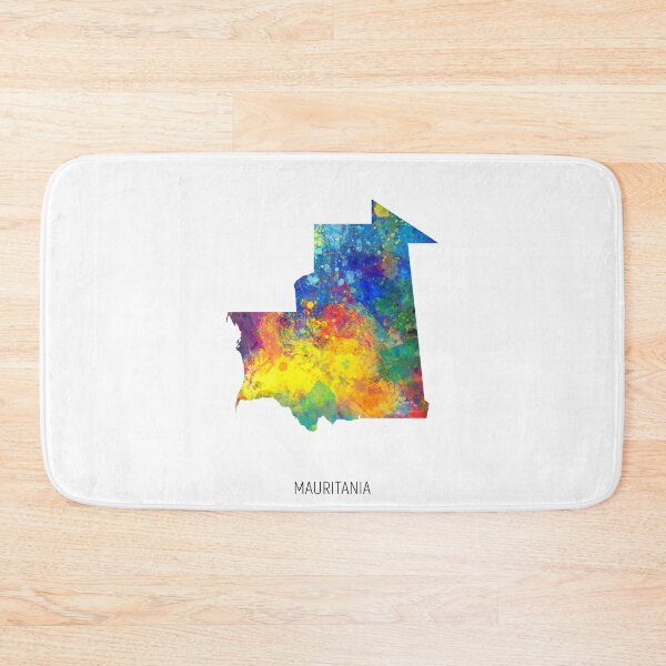 Item preview, Mauritania Watercolor Map designed and sold by ArtPrints.