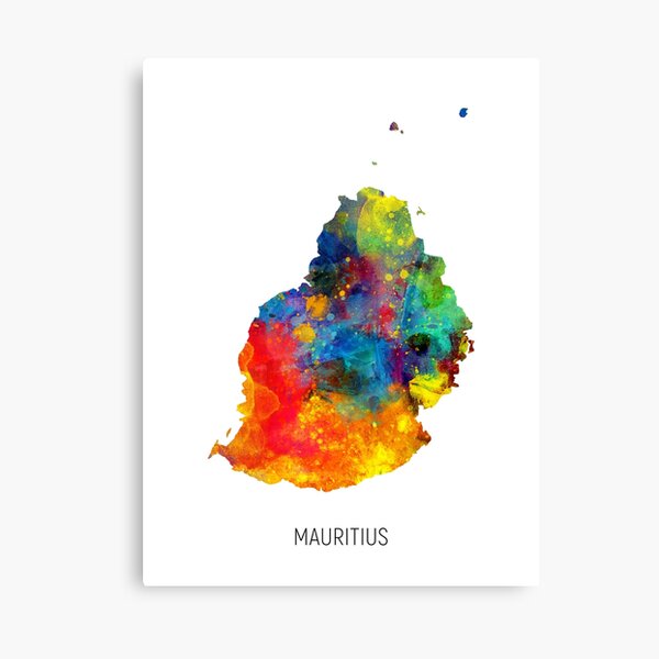 Item preview, Mauritius Watercolor Map designed and sold by MICHAEL TOMPSETT.