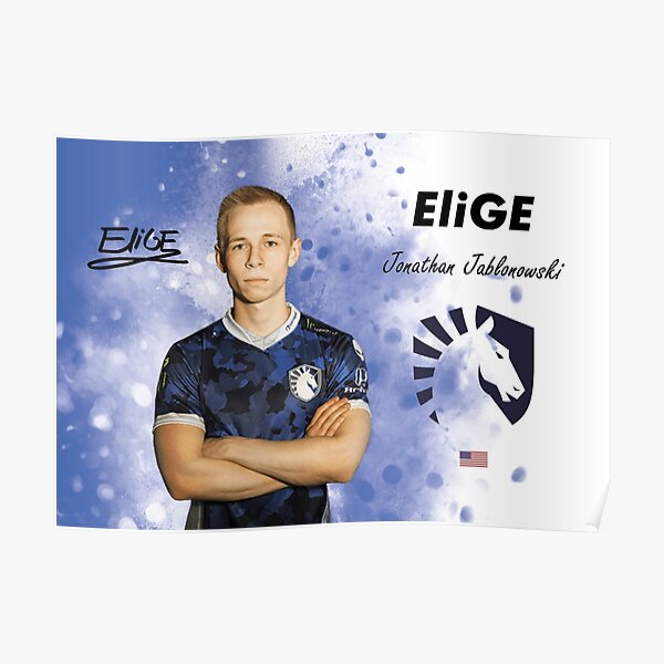 EliGE csgo pro Team Liquid Poster