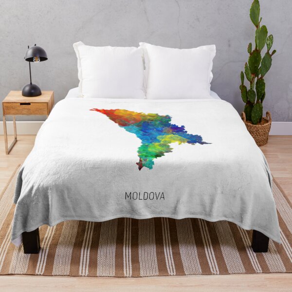 Item preview, Moldova Watercolor Map designed and sold by ArtPrints.