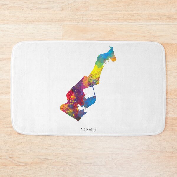 Item preview, Monaco Watercolor Map designed and sold by ArtPrints.