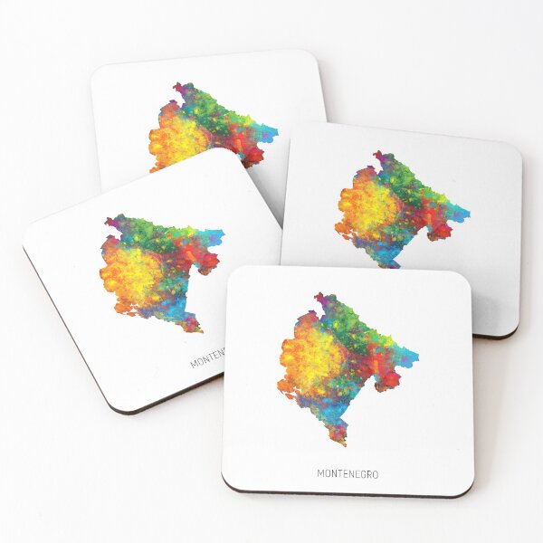 Item preview, Montenegro Watercolor Map designed and sold by ArtPrints.