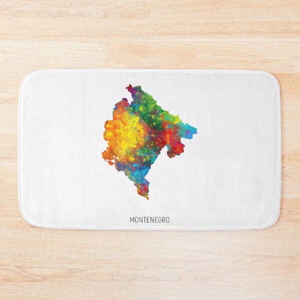 Item preview, Montenegro Watercolor Map designed and sold by ArtPrints.