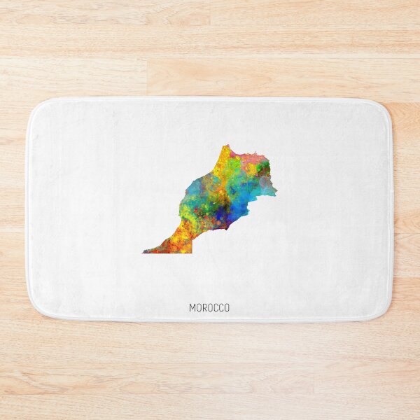 Artikelvorschau, Morocco Watercolor Map entworfen und verkauft von ArtPrints.