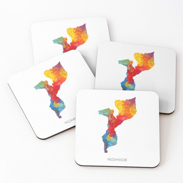 Item preview, Mozambique Watercolor Map designed and sold by ArtPrints.