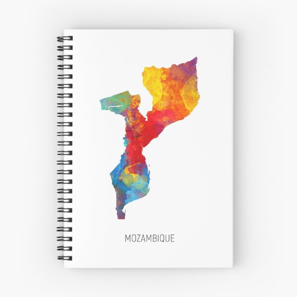 Artikelvorschau, Mozambique Watercolor Map entworfen und verkauft von ArtPrints.