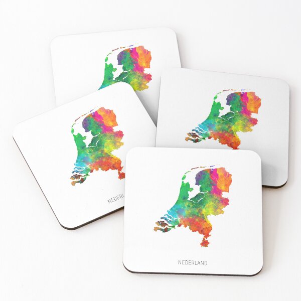 Item preview, Nederland Watercolor Map designed and sold by ArtPrints.