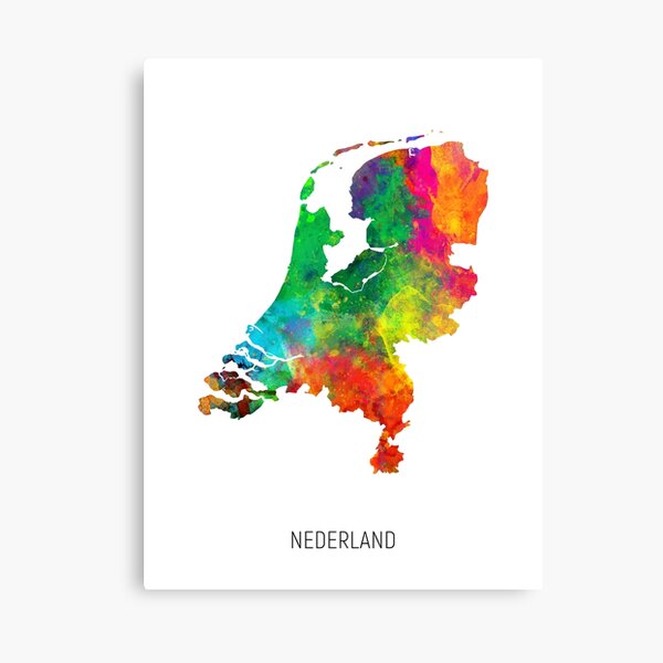 Item preview, Nederland Watercolor Map designed and sold by MICHAEL TOMPSETT.