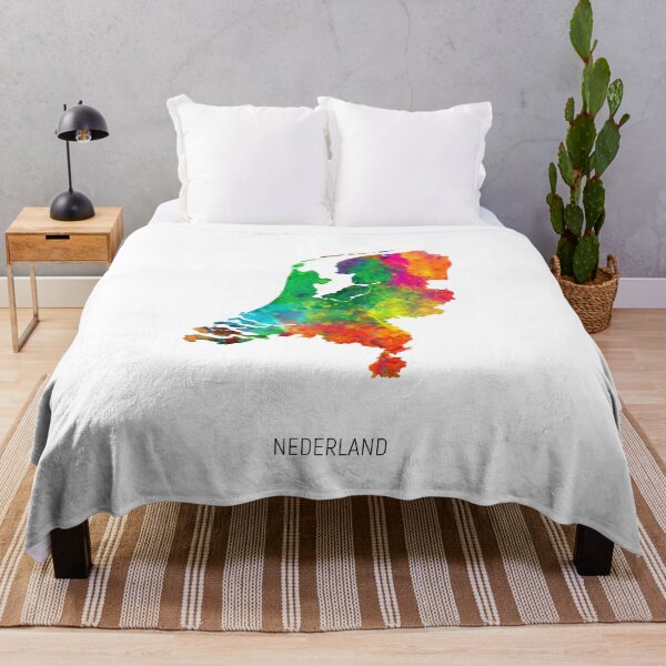 Item preview, Nederland Watercolor Map designed and sold by ArtPrints.