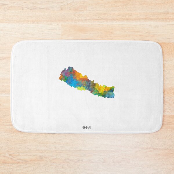 Item preview, Nepal Watercolor Map designed and sold by ArtPrints.