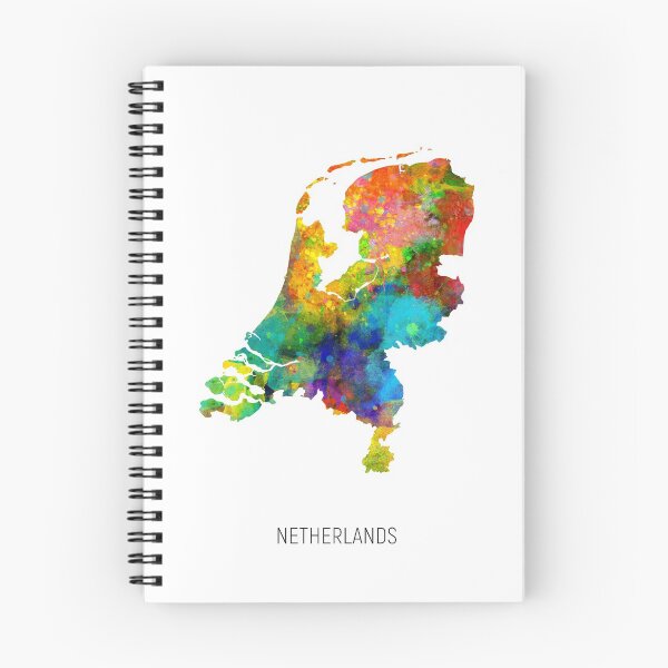 Item preview, Netherlands Watercolor Map designed and sold by ArtPrints.