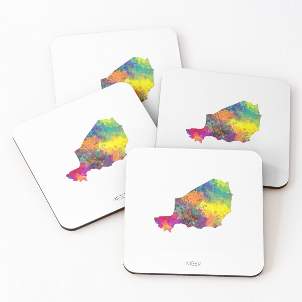 Item preview, Niger Watercolor Map designed and sold by ArtPrints.