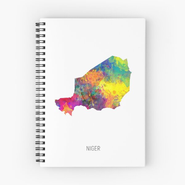 Item preview, Niger Watercolor Map designed and sold by ArtPrints.