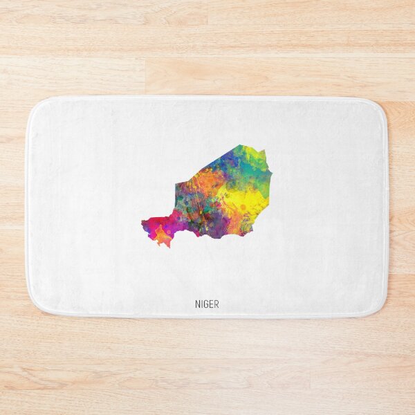 Item preview, Niger Watercolor Map designed and sold by ArtPrints.