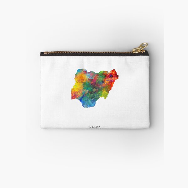 Item preview, Nigeria Watercolor Map designed and sold by ArtPrints.
