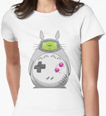 Game Boy Totoro Women's Fitted T-Shirt