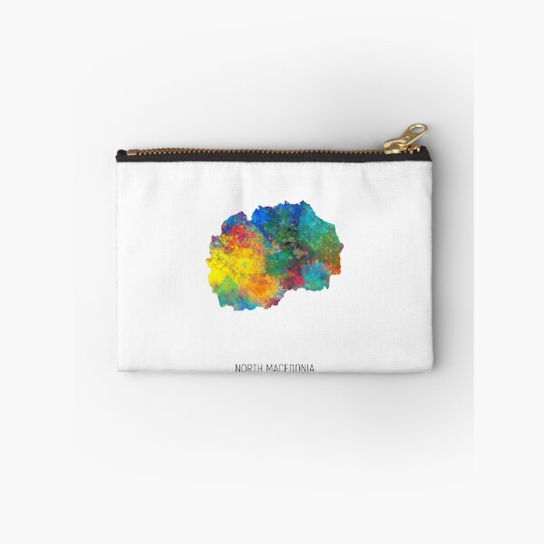Item preview, North Macedonia Watercolor Map designed and sold by ArtPrints.