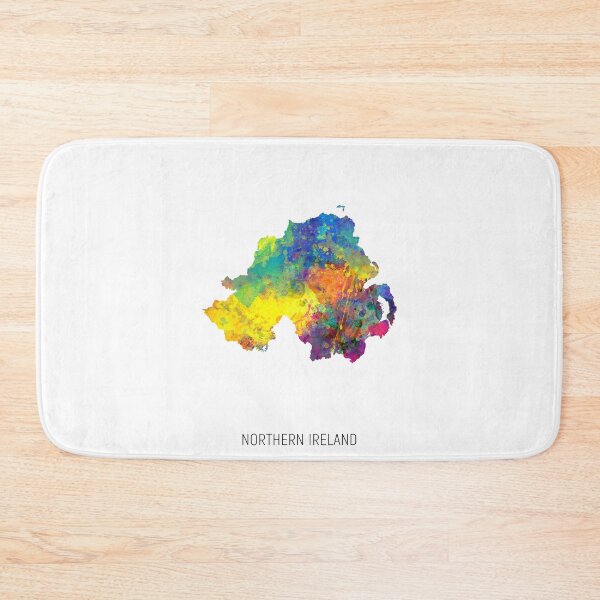 Item preview, Northern Ireland Watercolor Map designed and sold by ArtPrints.