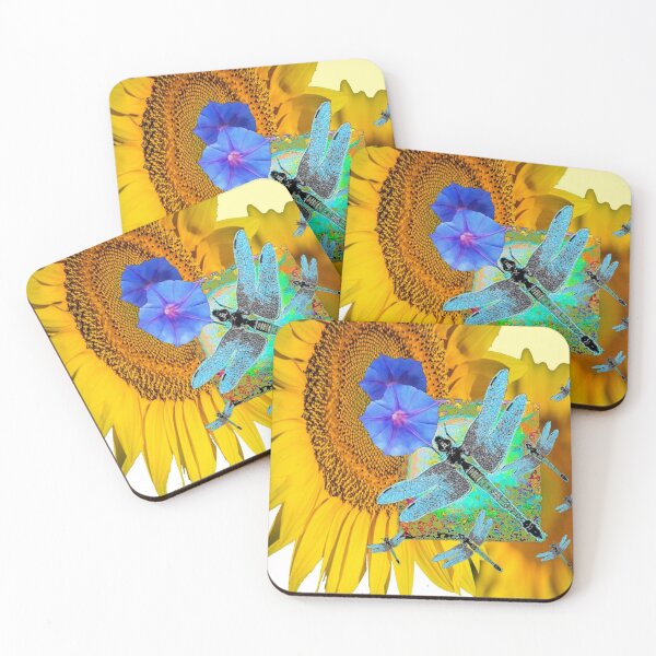 Item preview,  SURREAL DRAGONFLIES & SUNFLOWER, MORNING GLORY  designed and sold by sharlesart.