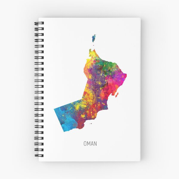 Item preview, Oman Watercolor Map designed and sold by ArtPrints.