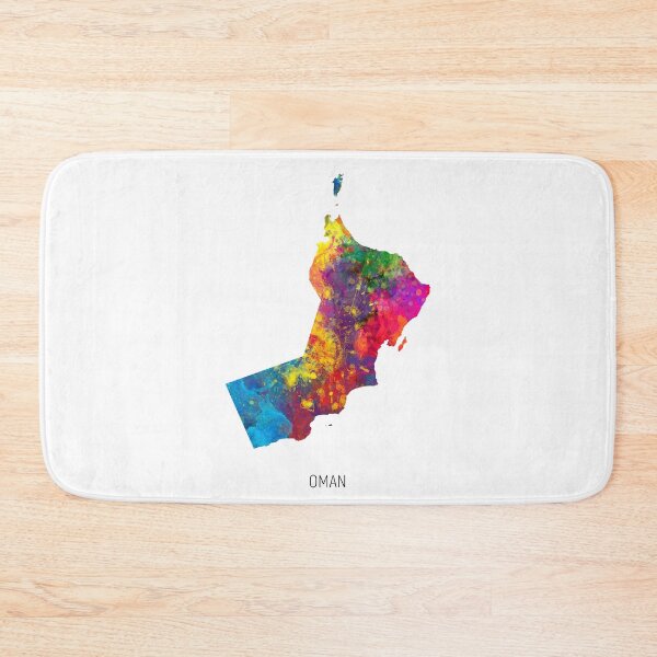 Item preview, Oman Watercolor Map designed and sold by ArtPrints.