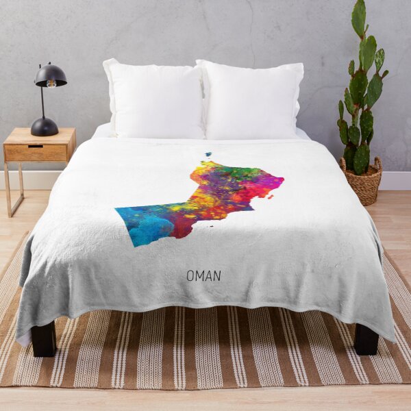 Item preview, Oman Watercolor Map designed and sold by ArtPrints.