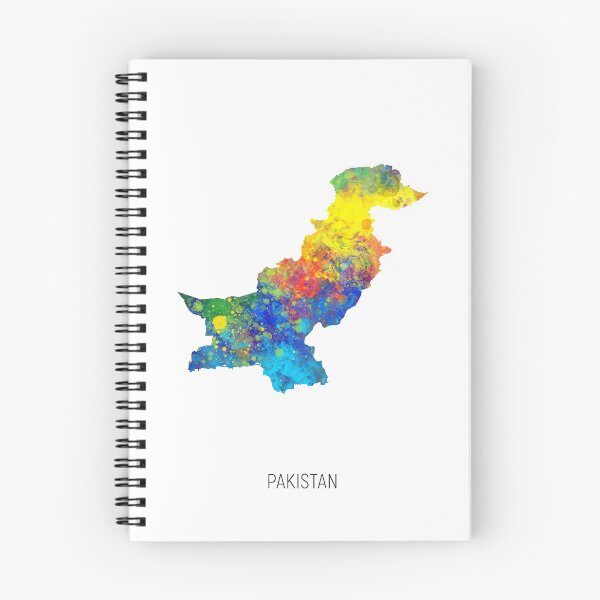 Item preview, Pakistan Watercolor Map designed and sold by ArtPrints.