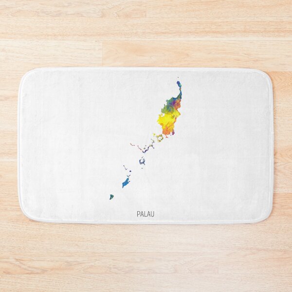 Item preview, Palau Watercolor Map designed and sold by ArtPrints.